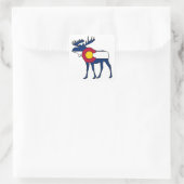 Colorado-Flaggschiff Quadratischer Aufkleber (Tasche)