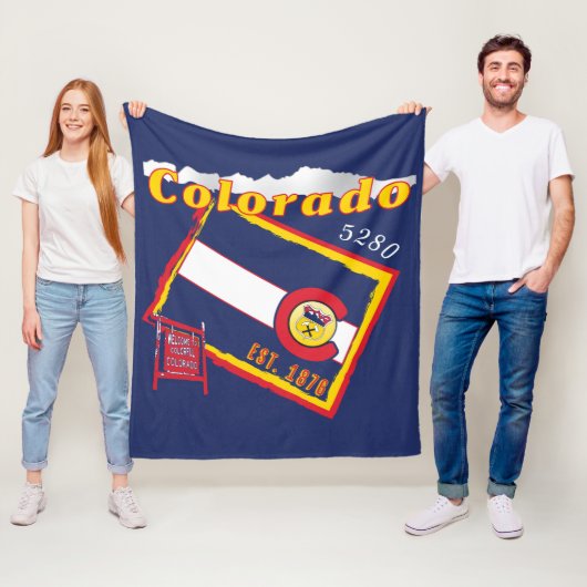 Colorado-Fleece-Decke Fleecedecke (Beispiel)