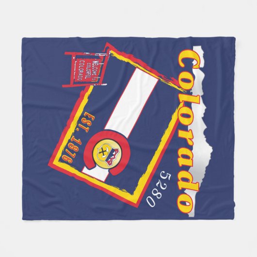 Colorado-Fleece-Decke Fleecedecke (Vorderseite (Horizontal))