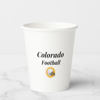 Colorado Football Pappbecher