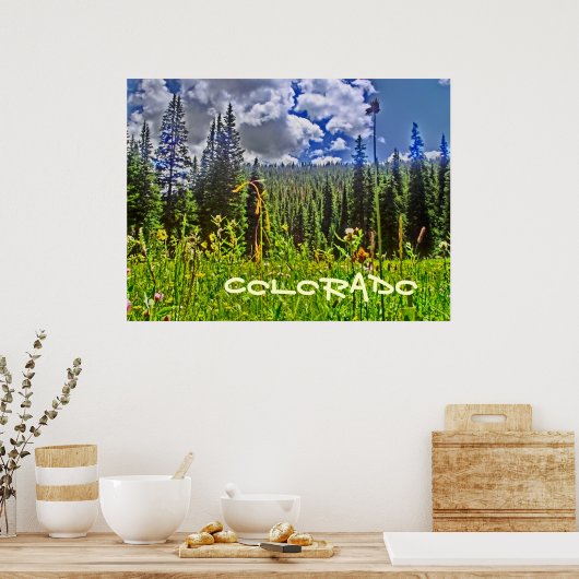 Colorado Forst landschaftliches Plakat (Küche)