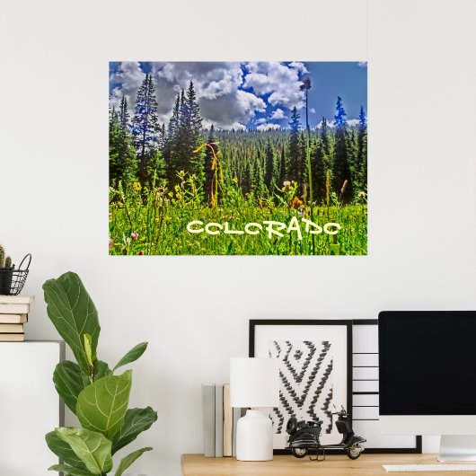 Colorado Forst landschaftliches Plakat (Heimbüro)