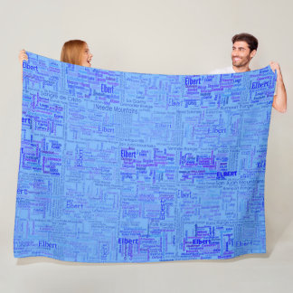 Colorado Fourteeners Fleecedecke