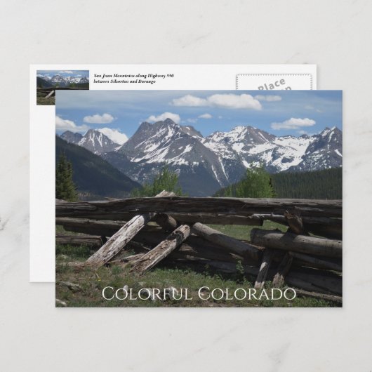 Colorado Frische Pasta machen Postkarte (Vorne/Hinten)