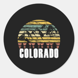 Colorado für beängstigende Coloradans Runder Aufkleber