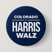Colorado für Harris Walz Button (Vorderseite)