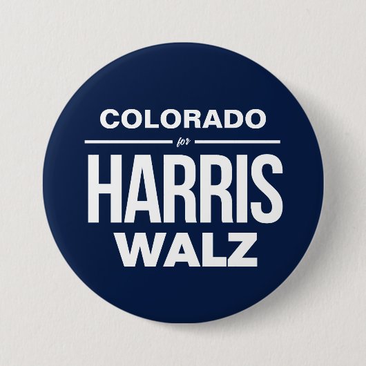 Colorado für Harris Walz Button (Vorderseite)