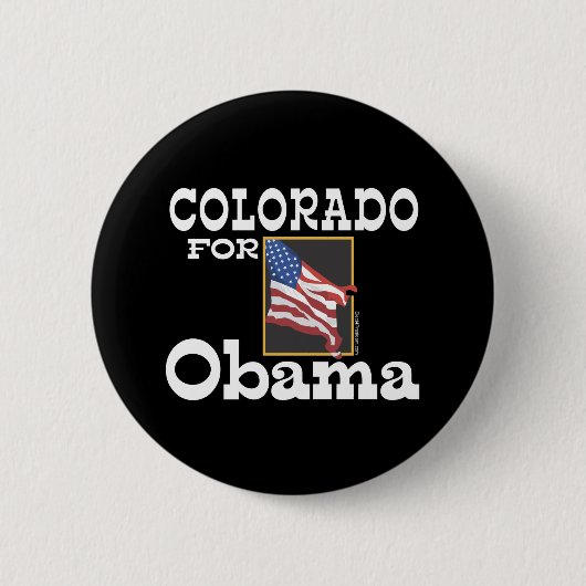 Colorado für Obama-Knopf Button (Vorderseite)