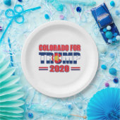 Colorado für Trump 2020 Pappteller (Party)