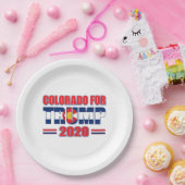 Colorado für Trump 2020 Pappteller (Party)