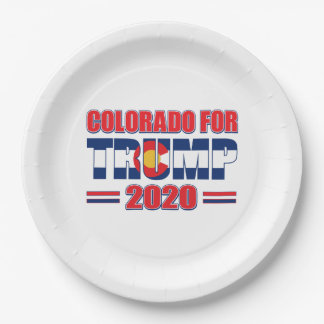 Colorado für Trump 2020 Pappteller