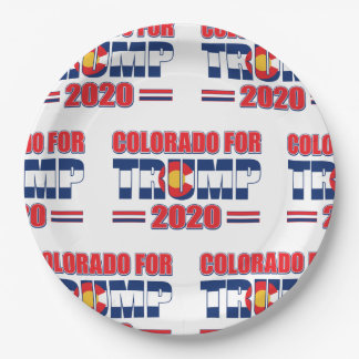 Colorado für Trump 2020 Pappteller