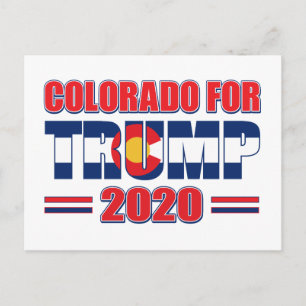 Colorado für Trump - Trump 2020 Postkarte