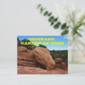 Colorado Garden of Gods Post Card Postkarte (Stehend Vorderseite)