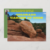 Colorado Garden of Gods Post Card Postkarte (Vorne/Hinten)