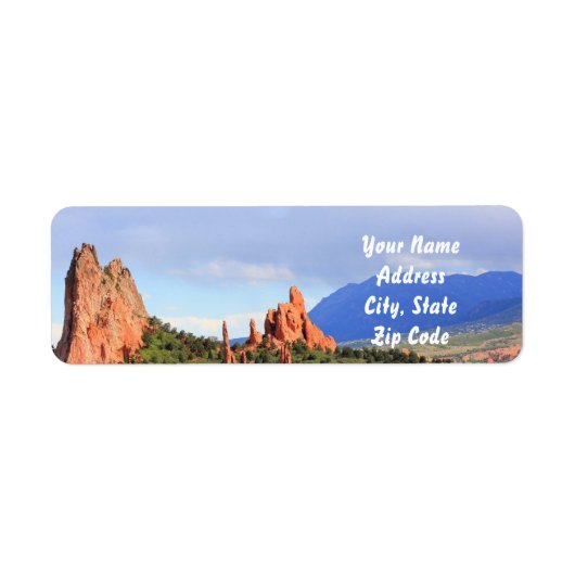 Colorado Garden of the Gods Address labels (Vorne)