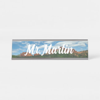 Colorado Garden of the Gods Name Plate Schreibtischnamensplakette