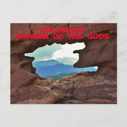 Colorado Garden of the Gods Postkarte (Vorderseite)