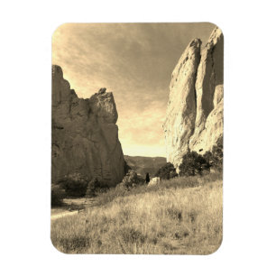 Colorado Garden of the Gods Rote Klippen Sepia Magnet