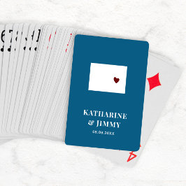 Colorado Gastgeschenk Hochzeit Deck Karten, Staat  Spielkarten