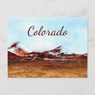 Colorado-Gebirge in Farbe Postkarte