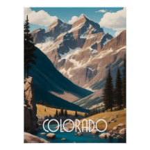 Colorado-Gebirge Reiseplakat