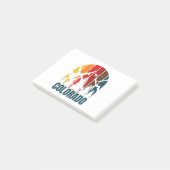 Colorado-Gebirge Retro Post-it Klebezettel (angewinkelt)