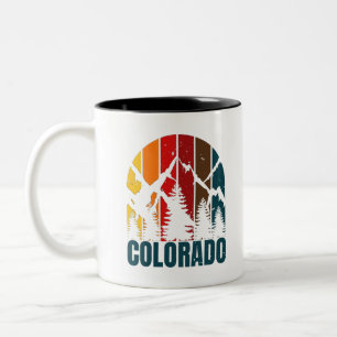 Colorado-Gebirge Retro Zweifarbige Tasse