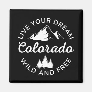 Colorado-Gebirge Vintage Magnet