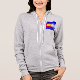 Colorado-Gebirgsflagge Hoodie
