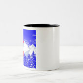 Colorado-Gebirgsflagge Zweifarbige Tasse (Mittel)