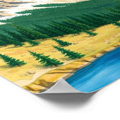 Colorado-Gebirgslandschaft-Wandkunst Poster (Ecke)