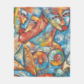 Colorado Graffiti Art Fleecedecke (Vorderseite)