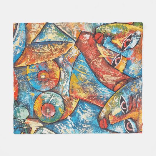 Colorado Graffiti Art Fleecedecke (Vorderseite (Horizontal))