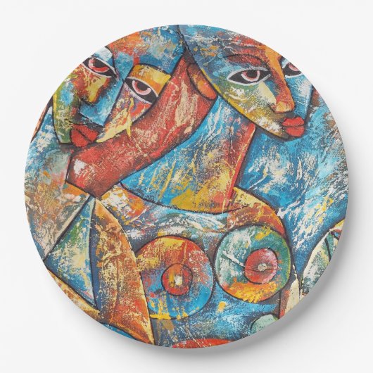 Colorado Graffiti Art Pappteller (Vorderseite)