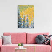 Colorado, Grand Mesa. Früher Schneefall im Wald Leinwanddruck (Insitu (Wohnzimmer))