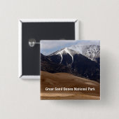 Colorado Great Sand Dunes Nationalpark Souvenir Button (Vorne & Hinten)