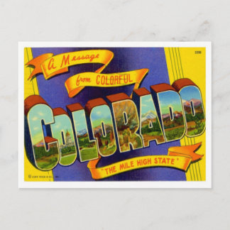 Colorado Grüße aus den US-Bundesstaaten Postkarte