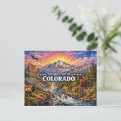 Colorado Grüße Postkarte (Stehend Vorderseite)