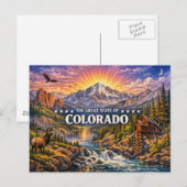 Colorado Grüße Postkarte (Vorne/Hinten)