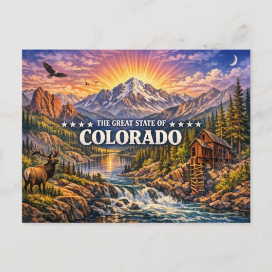 Colorado Grüße Postkarte (Vorderseite)