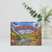 Colorado Grußpostkarte  Postkarte (Stehend Vorderseite)