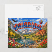 Colorado Grußpostkarte  Postkarte (Vorne/Hinten)