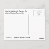 Colorado-Hauptstadt Postkarte (Rückseite)