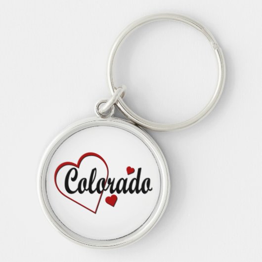 Colorado Hearts Premium Schlüsselanhänger (Vorne)