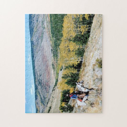 Colorado Herbst Cowboy Puzzle (Vertikal)