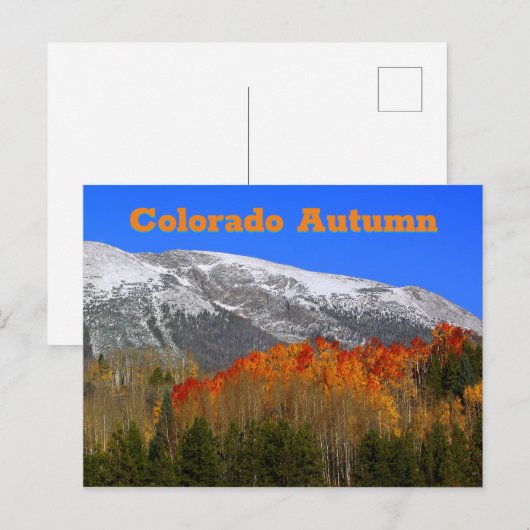 Colorado Herbst Postkarte (Vorne/Hinten)