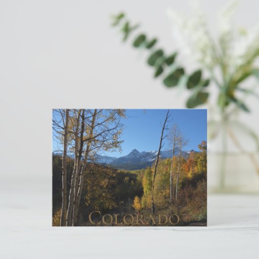 Colorado Herbst Postkarte (Stehend Vorderseite)