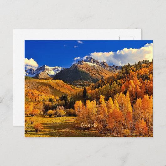 Colorado Herbst Postkarte (Vorne/Hinten)