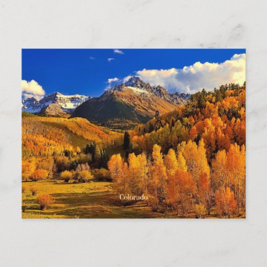 Colorado Herbst Postkarte (Vorderseite)